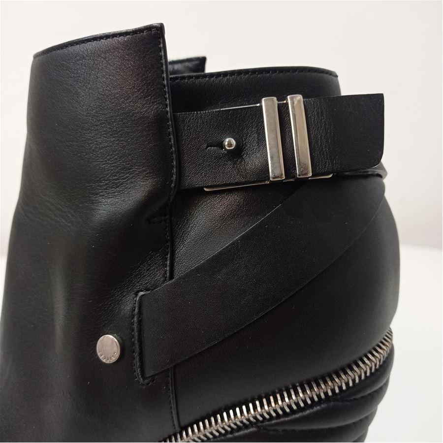 Black Le Silla Leather half boots size 39