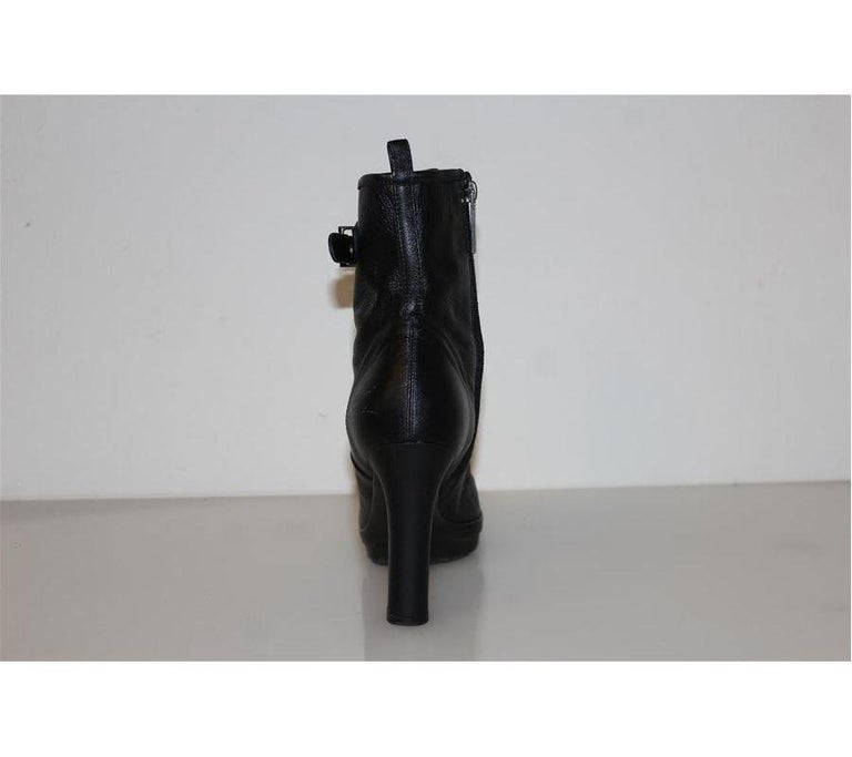 Luciano Padovan Leather half boots size 38 In Excellent Condition In Gazzaniga (BG), IT