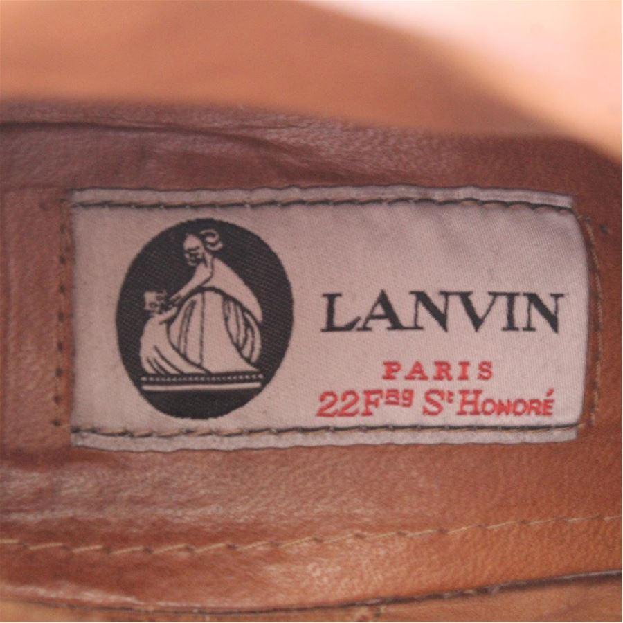 Lanvin Leather half boots size 38 1/2 In Excellent Condition For Sale In Gazzaniga (BG), IT