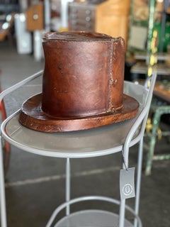 Leather Hat Box for Cylinders, Early 19th Century