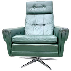 Leather High Back Swivel Chair
