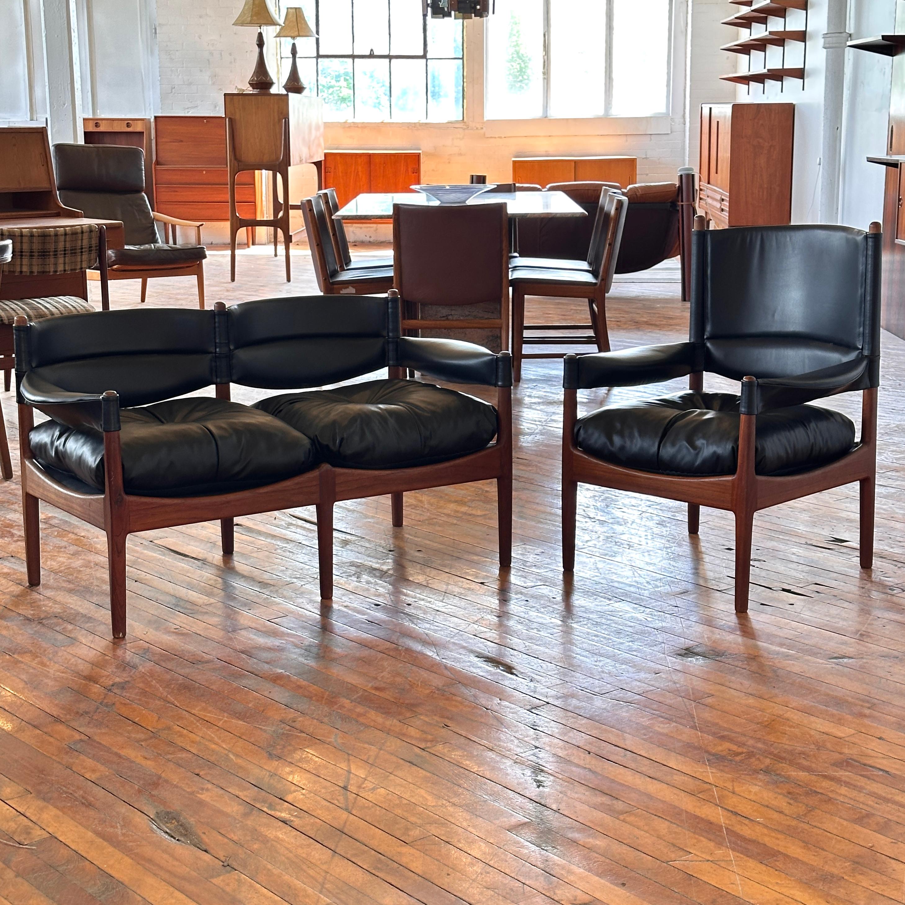Leather Highback ‘Modus’ Arm Chair by Kristian Vedel 4