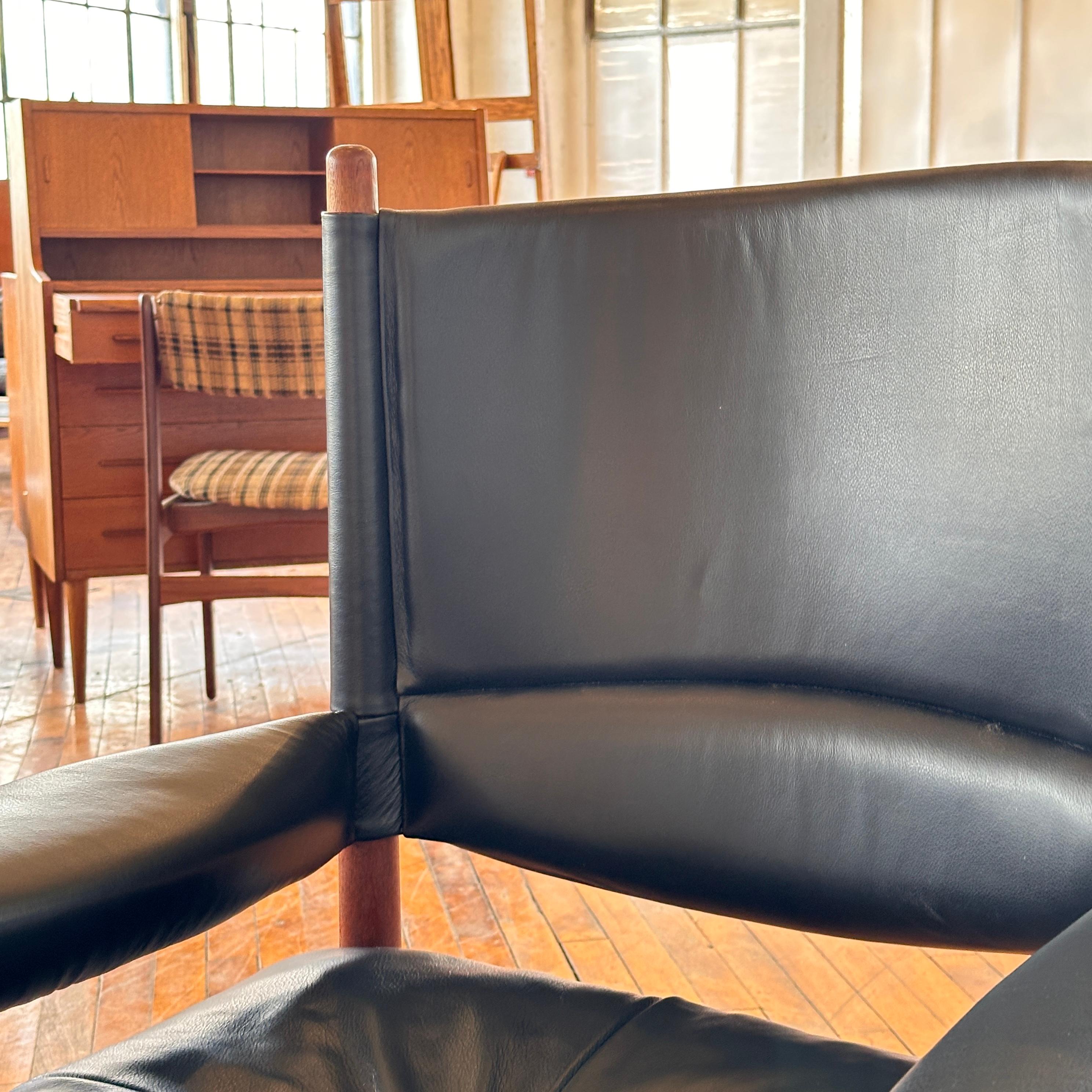 Leather Highback ‘Modus’ Arm Chair by Kristian Vedel 2