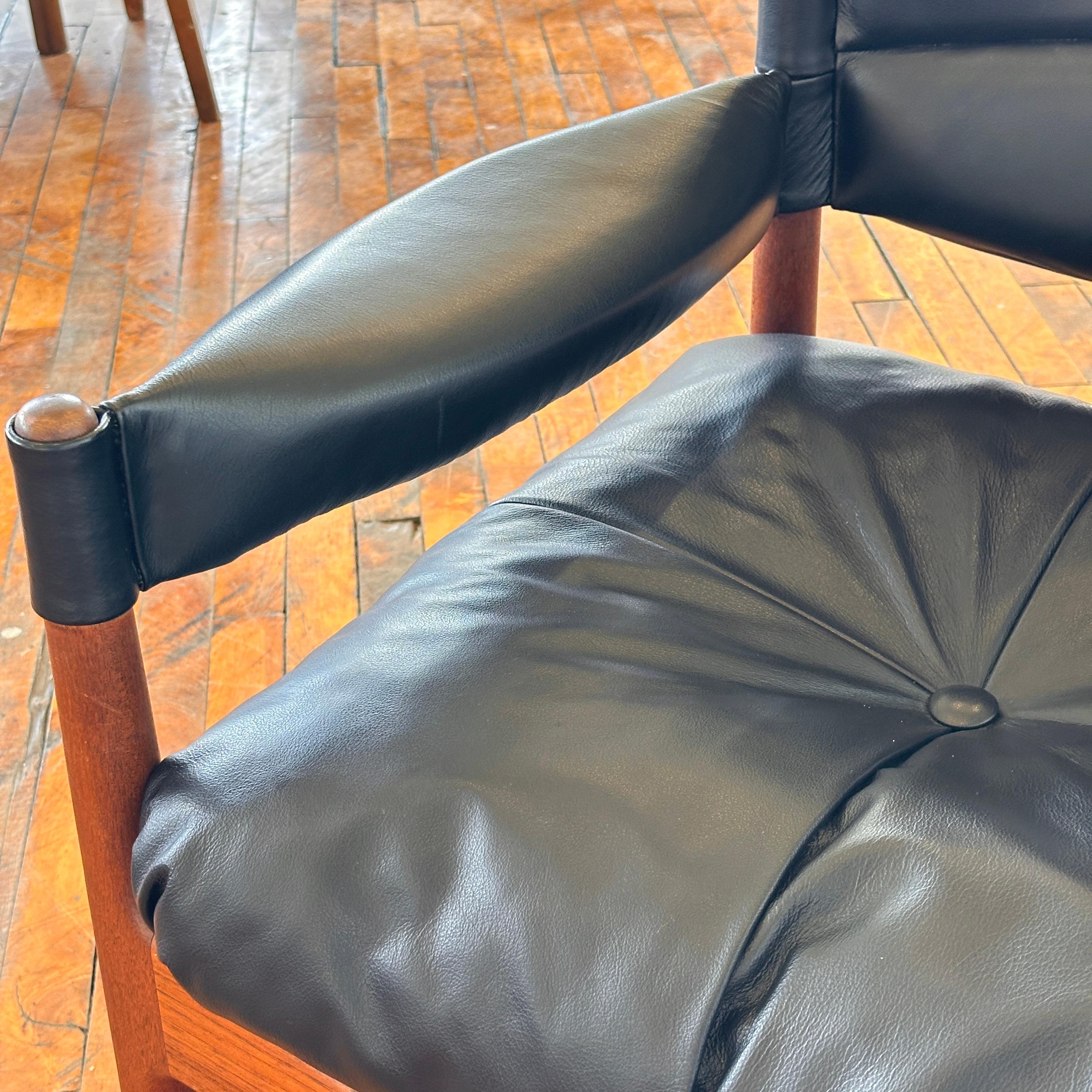 Leather Highback ‘Modus’ Arm Chair by Kristian Vedel 3