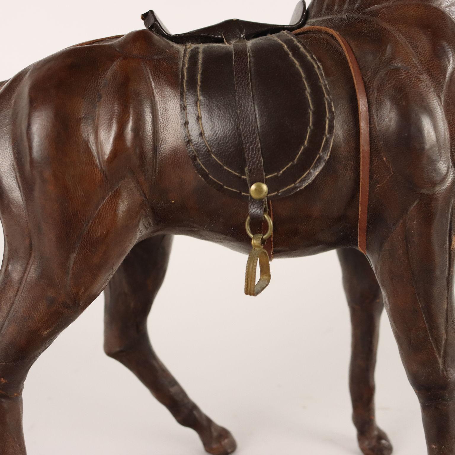 Leather Horse, Italy, Late 19th, Early 20th Century In Good Condition For Sale In Milano, IT