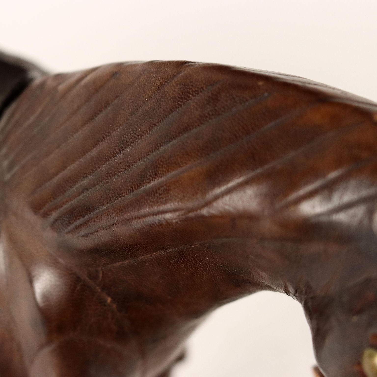 Leather Horse, Italy, Late 19th, Early 20th Century For Sale 1