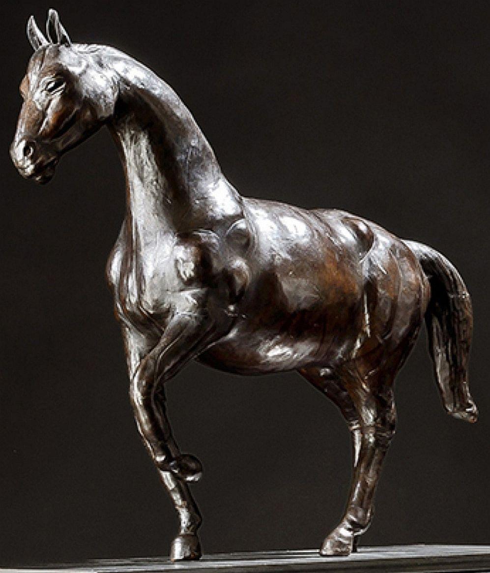 English Leather Horse Model For Sale