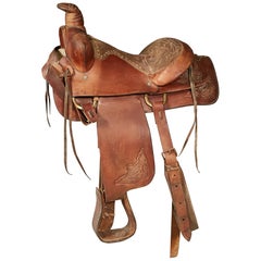 Vintage Leather Horse Saddle