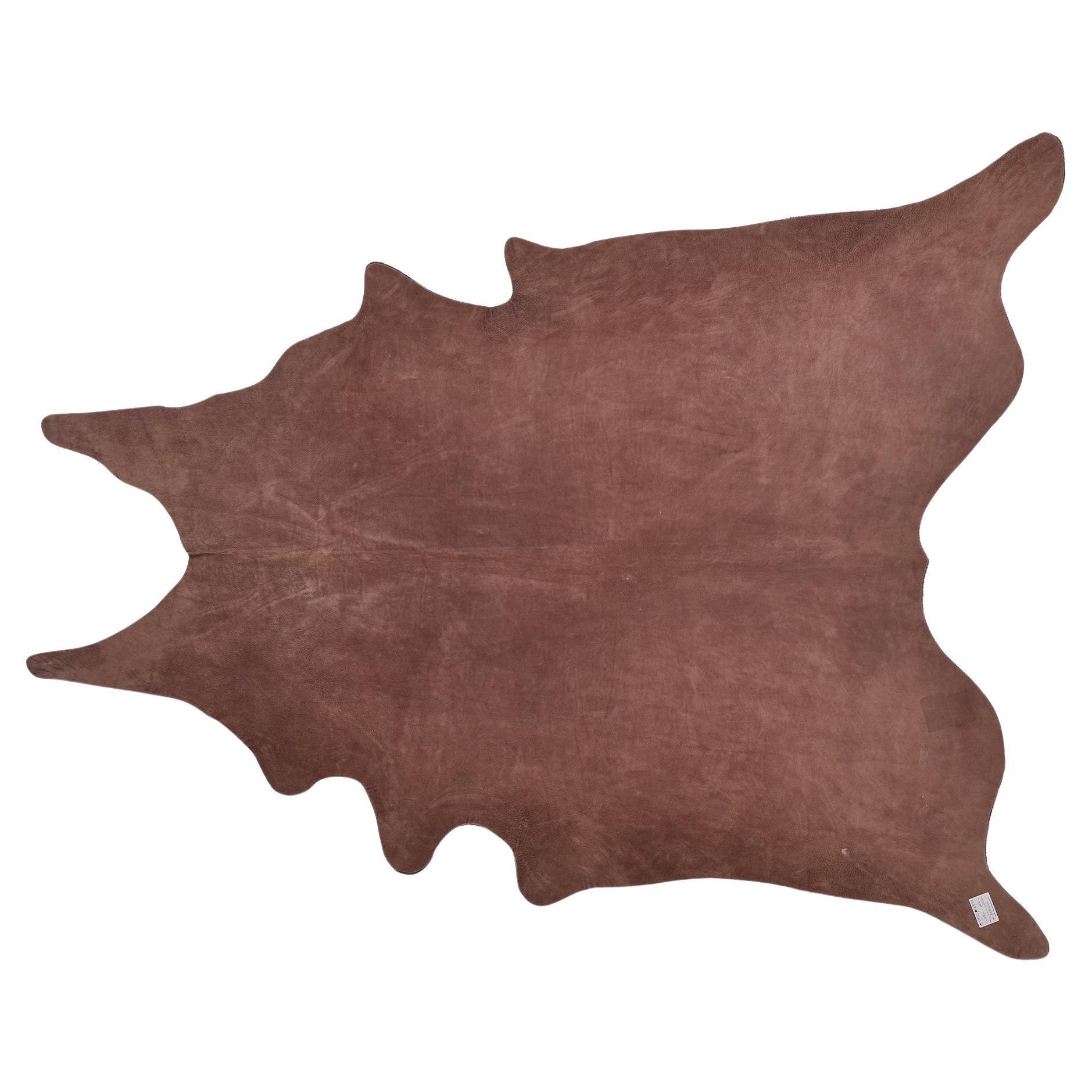 International Style Leather in Natural Brown Color For Sale
