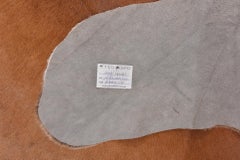 Natural Leather Area Rug, International Style, Brazil, 223x192 CM