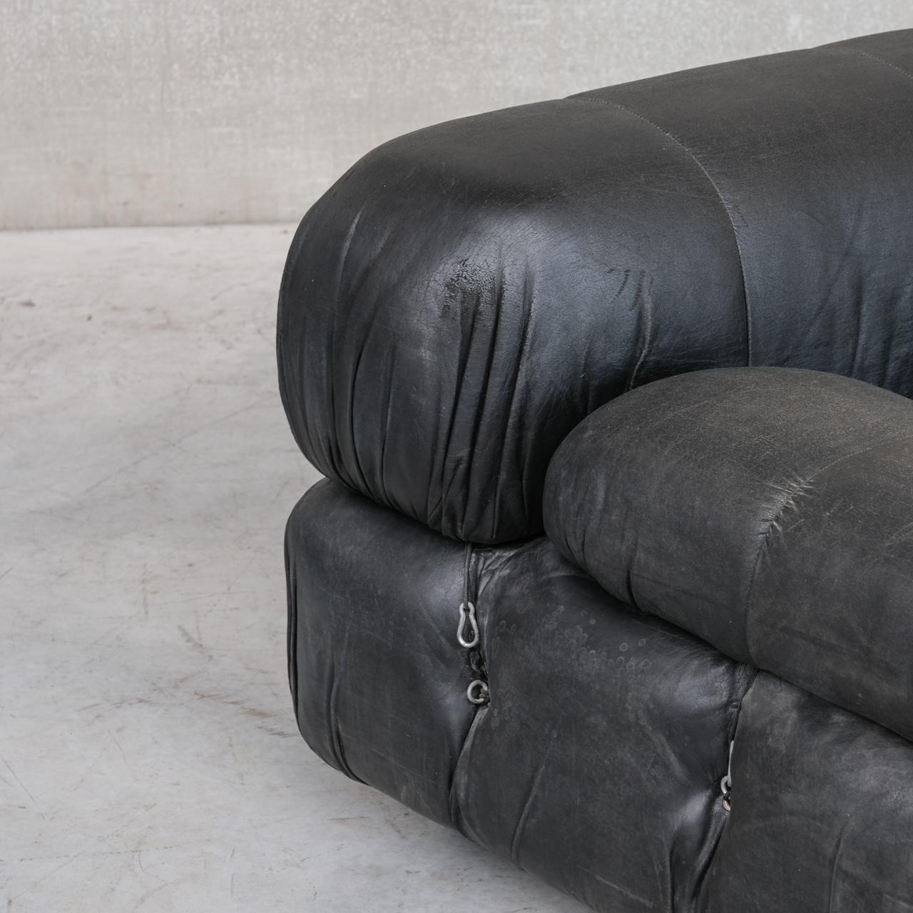 Leather Italian Mid-Century Camaleonda Sofa by Mario Bellini 6