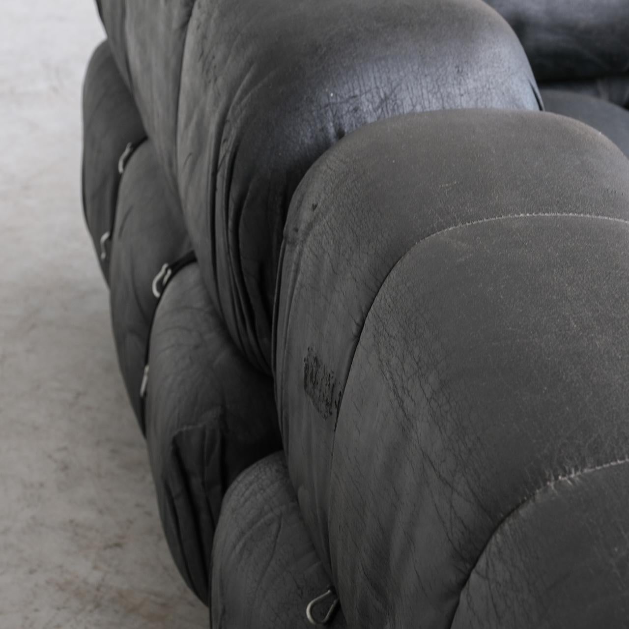 Leather Italian Mid-Century Camaleonda Sofa by Mario Bellini 7
