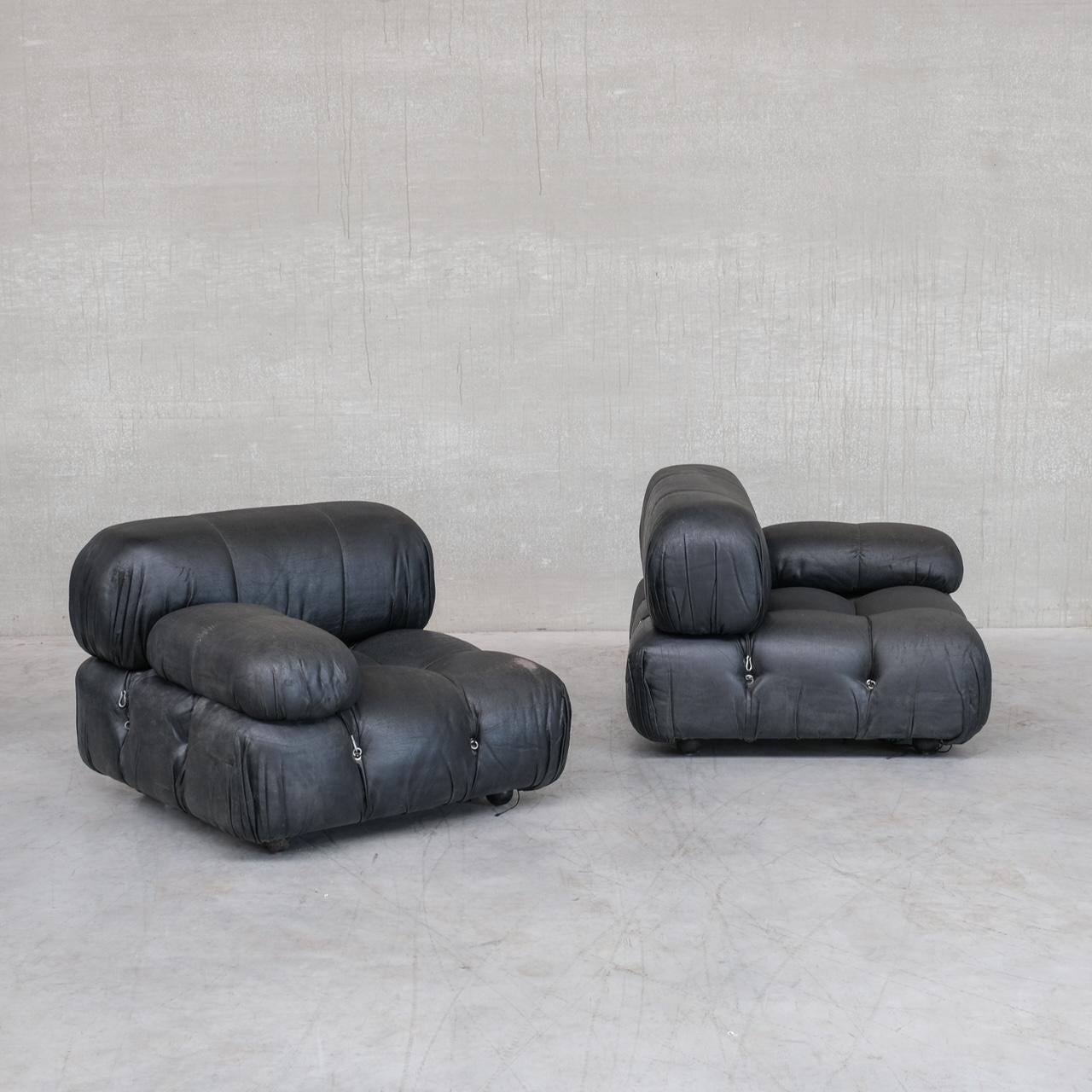 Leather Italian Mid-Century Camaleonda Sofa by Mario Bellini 9