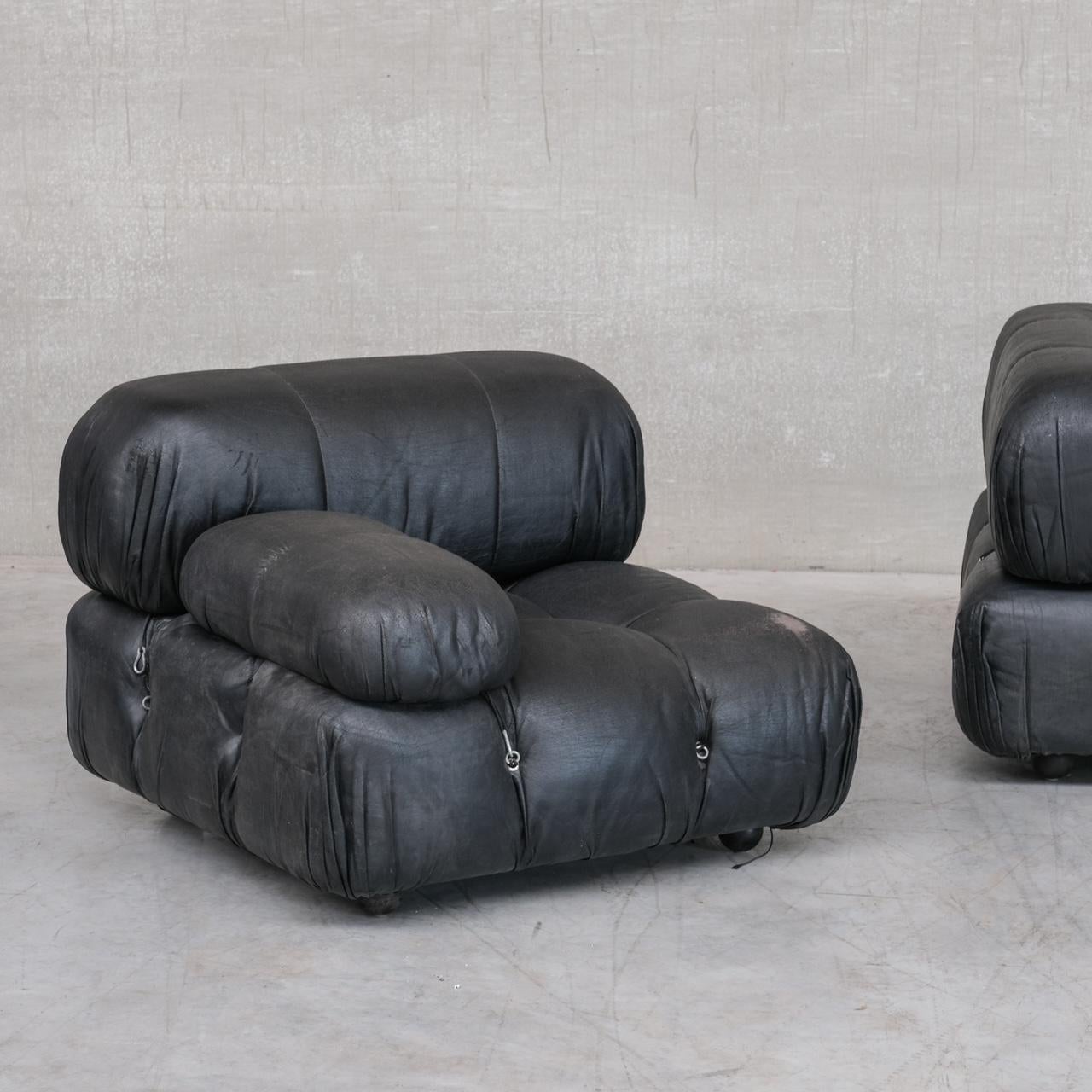 Leather Italian Mid-Century Camaleonda Sofa by Mario Bellini 10
