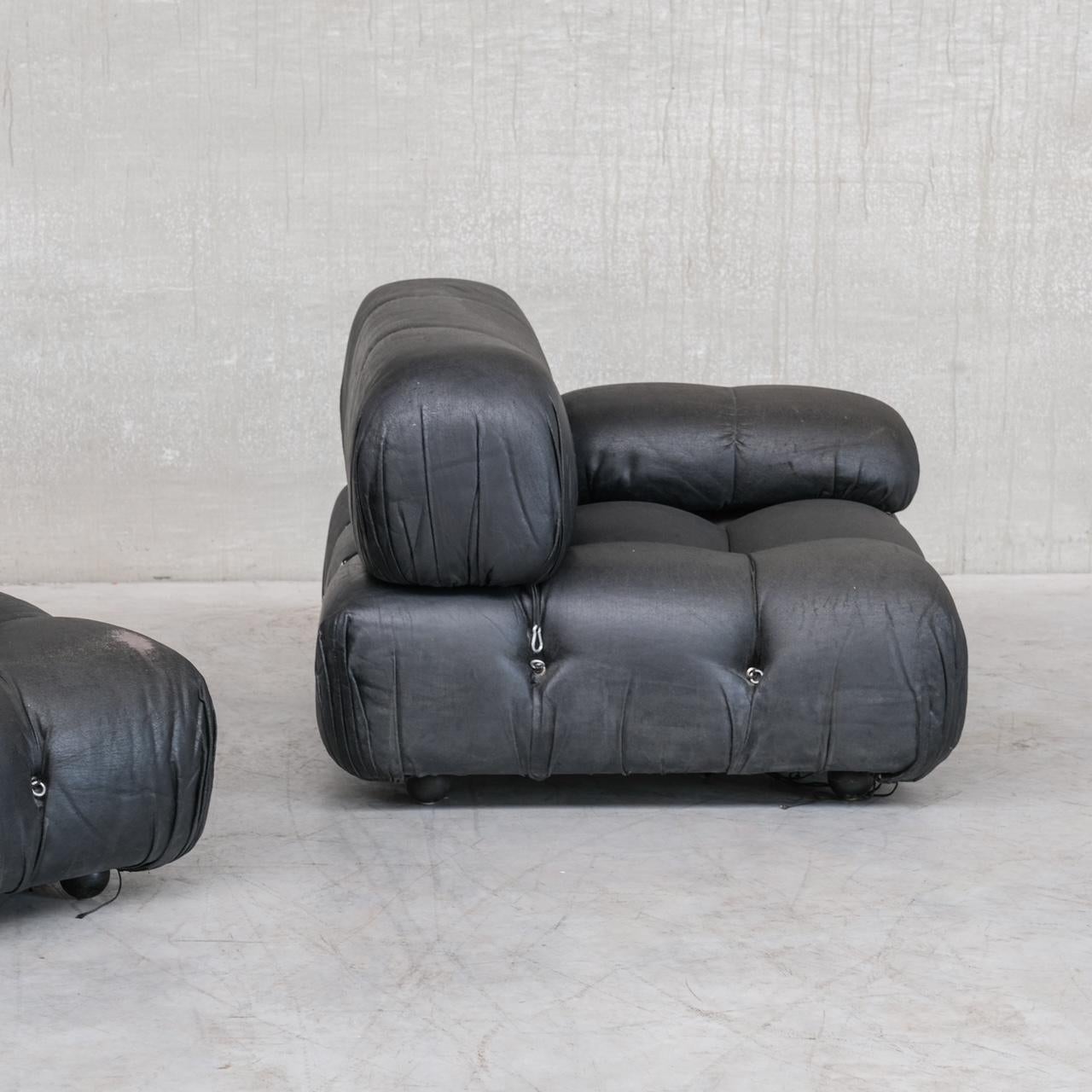 Leather Italian Mid-Century Camaleonda Sofa by Mario Bellini 11