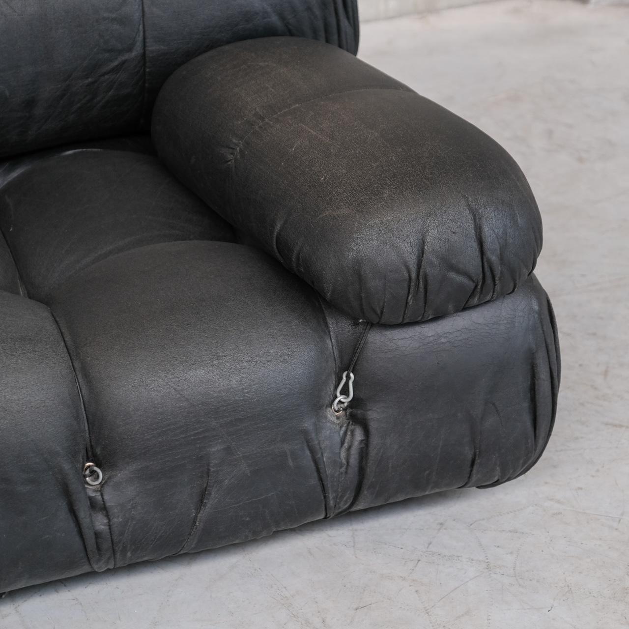 Leather Italian Mid-Century Camaleonda Sofa by Mario Bellini 2