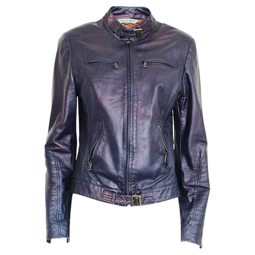 Vanni Fornasiero Leather jacket size 44 For Sale