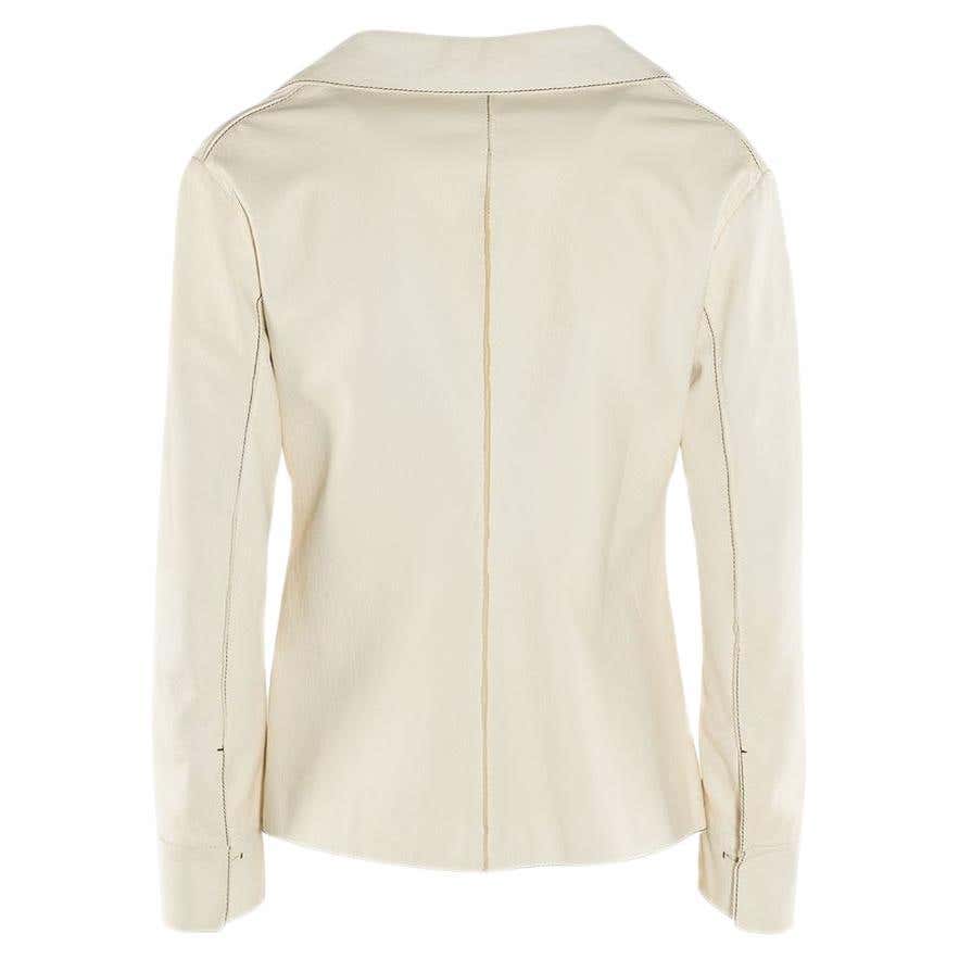 Escada Couture Ivory Smoking Jacket For Sale at 1stDibs | smoking ivory