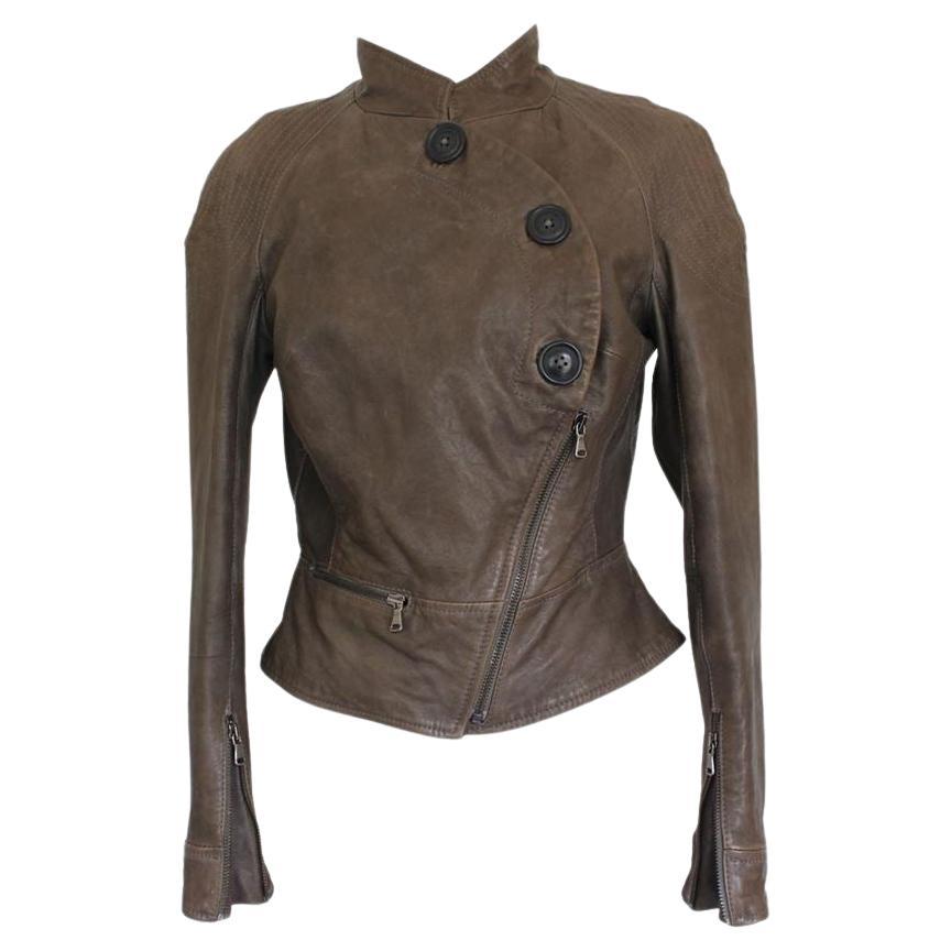 Vivienne Westwood Anglomania Black Leather Jacket M at 1stDibs