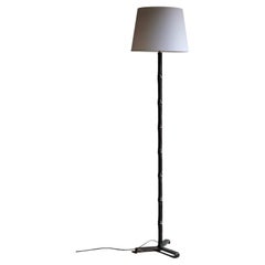 Leather Jacques Adnet Floor Lamp