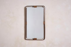 Specchio in pelle Jacques Adnet