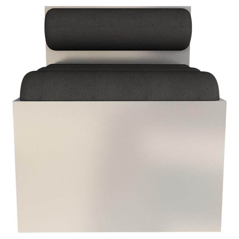 Chaise longue Jam 02 en cuir de Melis Tatlicibasi