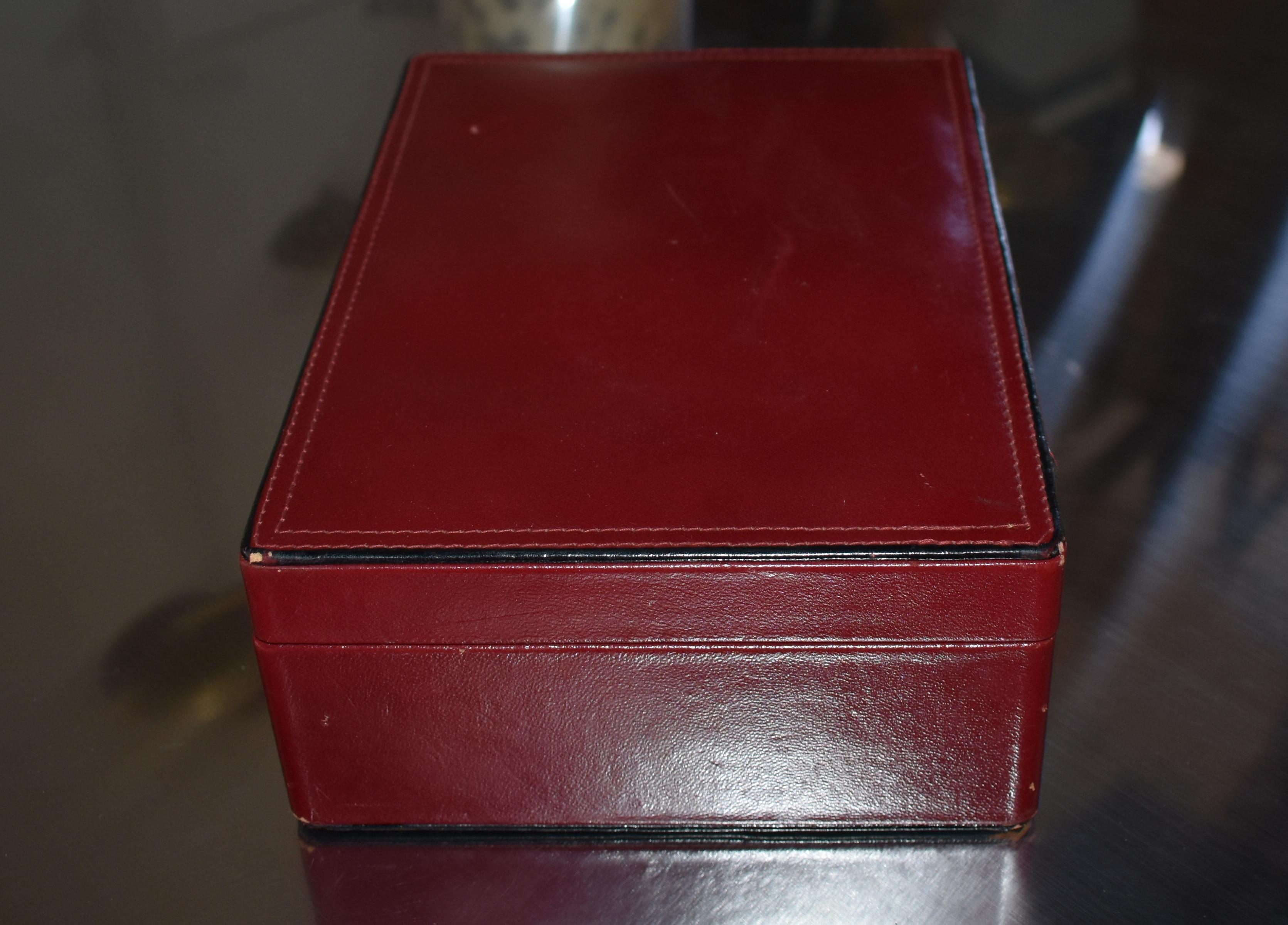 Late 20th Century Leather Jewelry Box by Lancel Paris