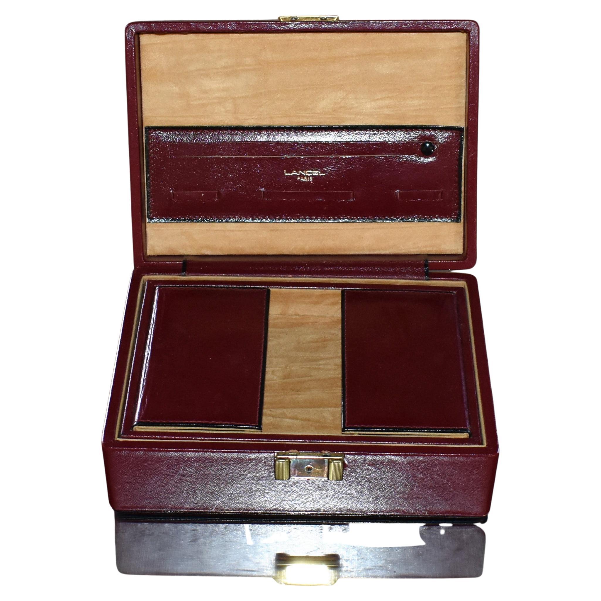 Leather Jewelry Box by Lancel Paris