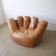 Leather 'Joe' Chair for Poltronova