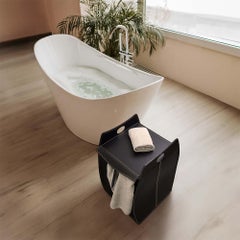 Leather Laundry Basket PAUL by Limac Design, Modern Style