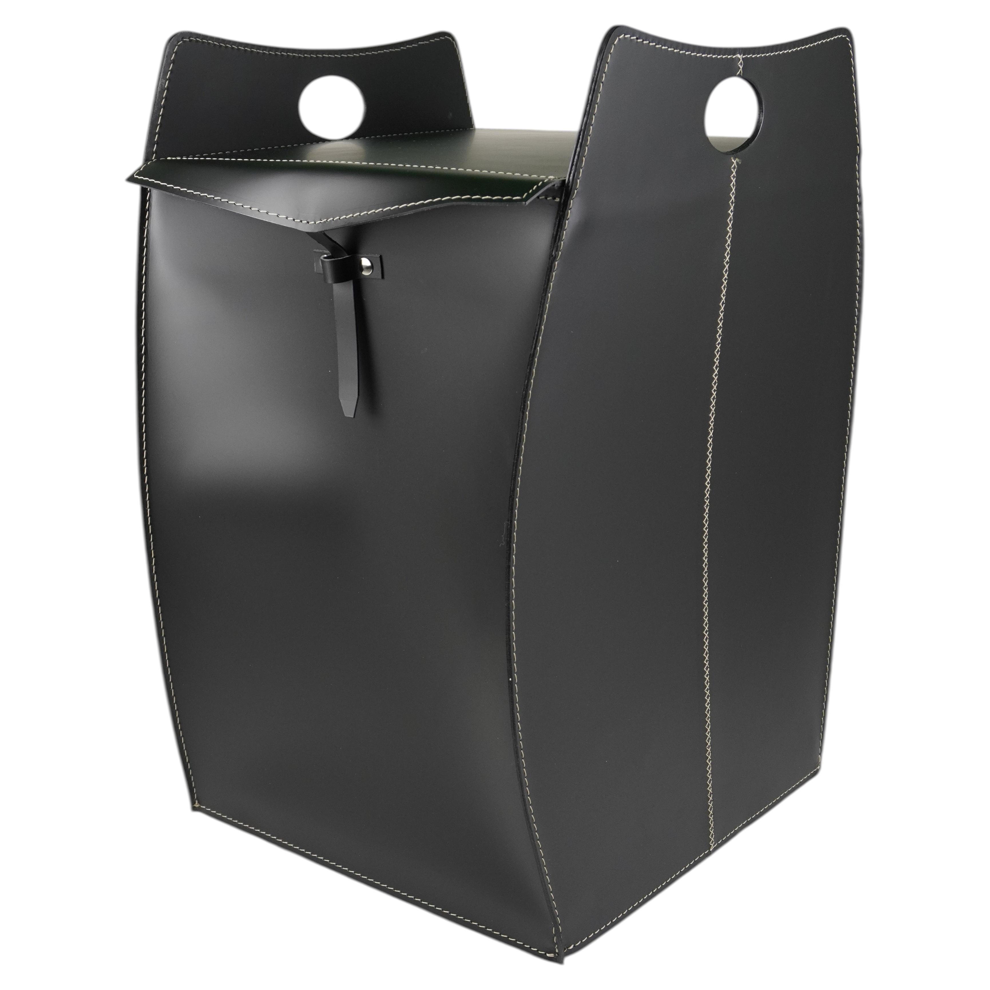 Leather Laundry Basket PAUL by Limac Design, Modern Style