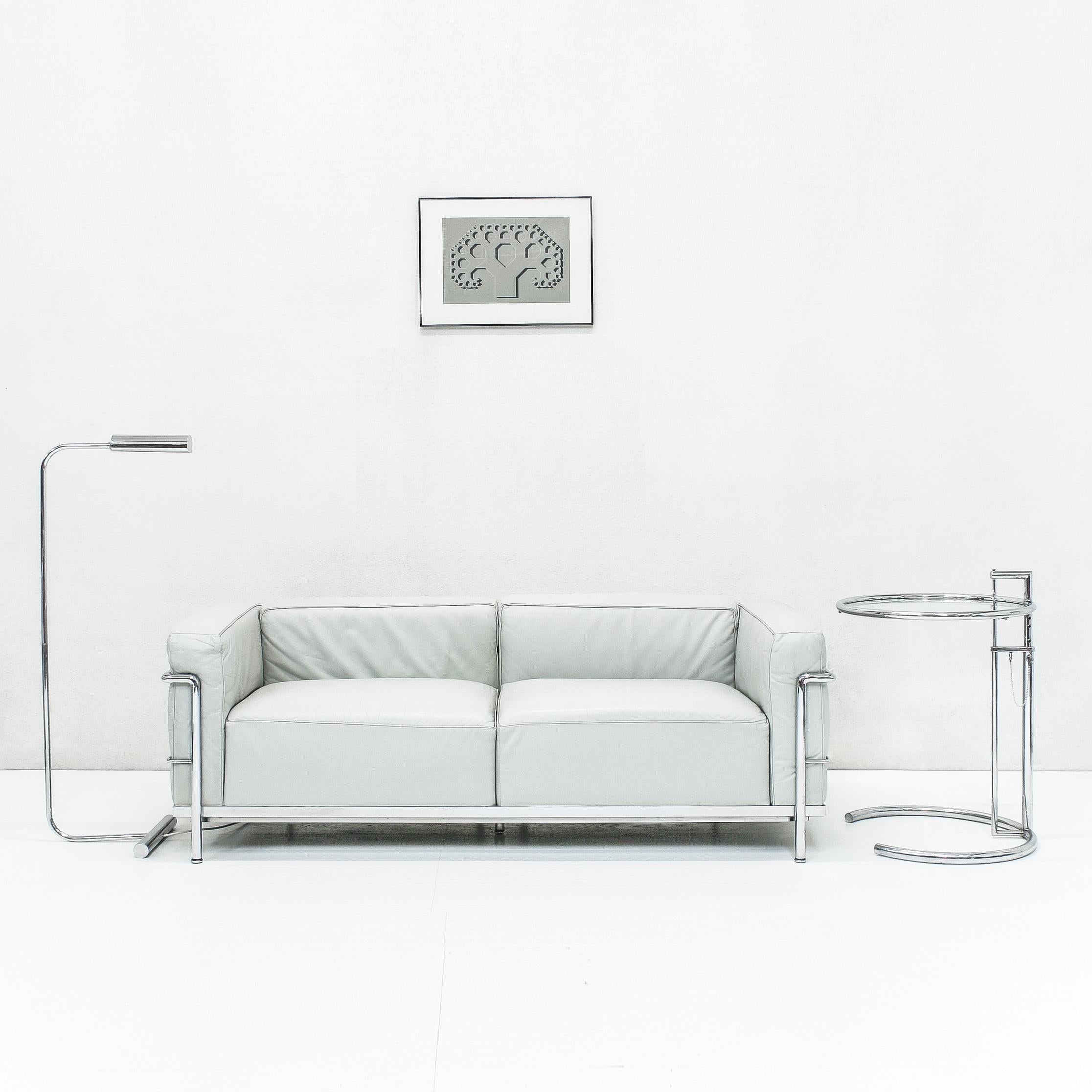 Leather LC3 Grand Confort Sofa by Le Corbusier & C. Perriand for Cassina (1/2) For Sale 4