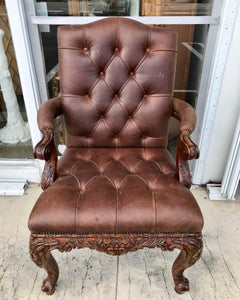 Leather Library Armchair