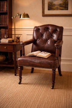 Leather Library Chair