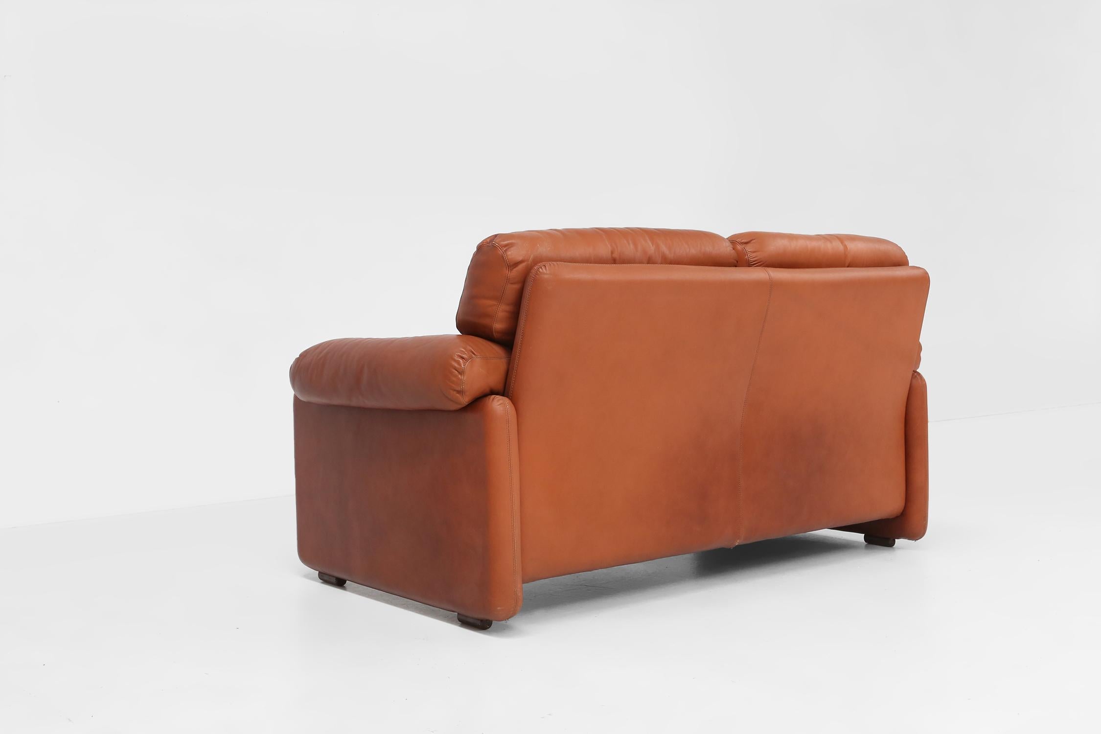 Leather living room set  Coronado by Tobia Scarpa for B&B Italia, Italy ca. 1960 9
