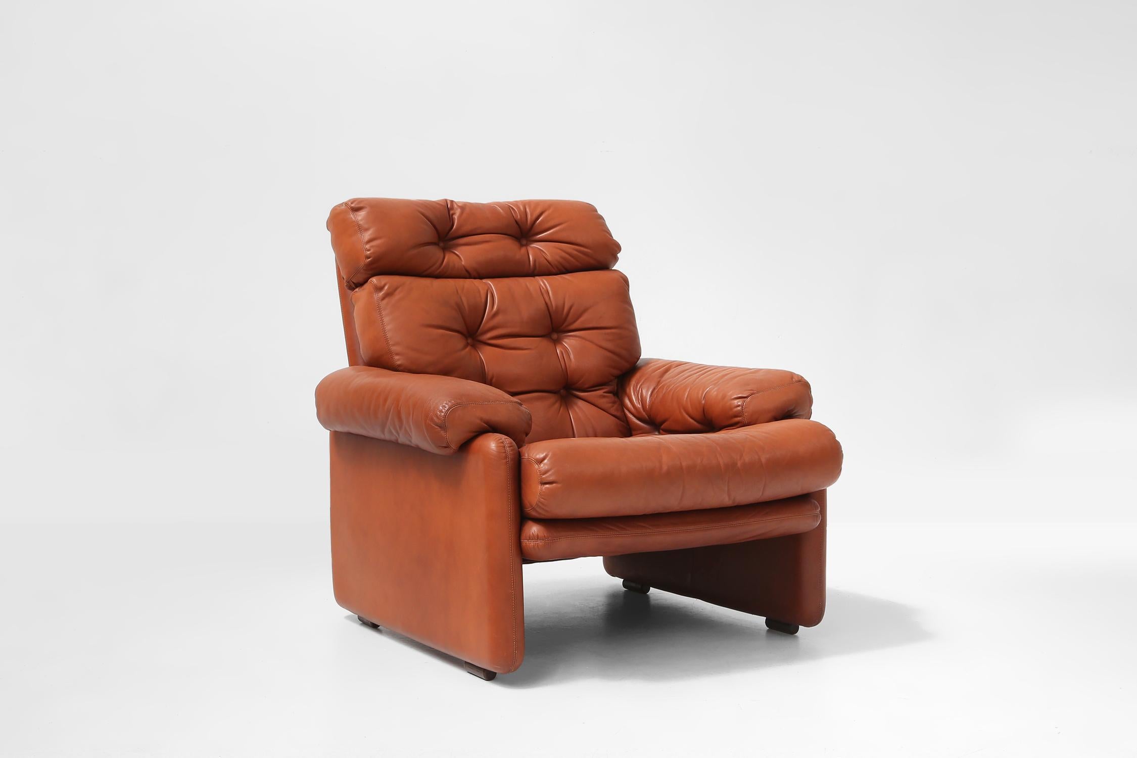 Leather living room set  Coronado by Tobia Scarpa for B&B Italia, Italy ca. 1960 10