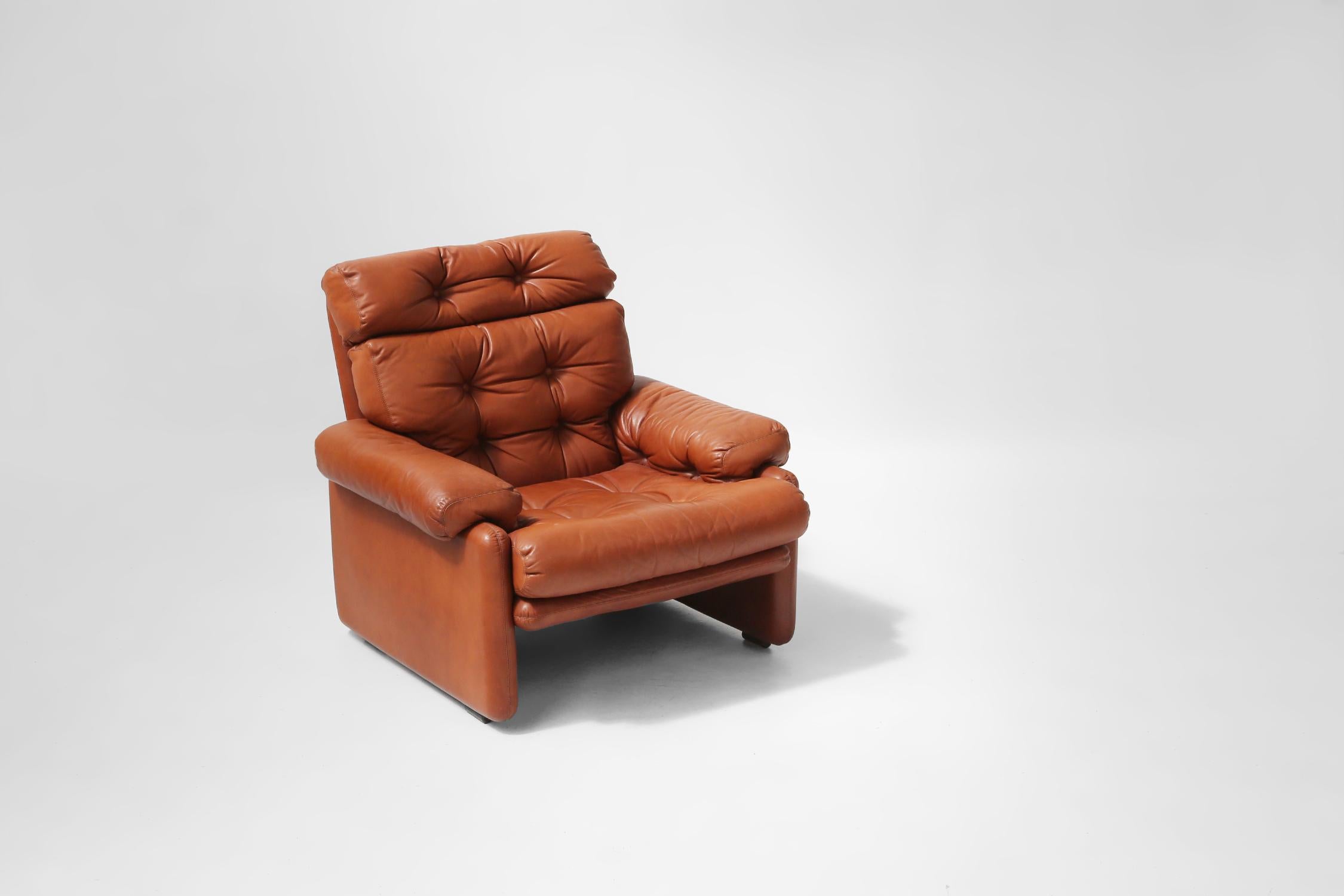 Leather living room set  Coronado by Tobia Scarpa for B&B Italia, Italy ca. 1960 13