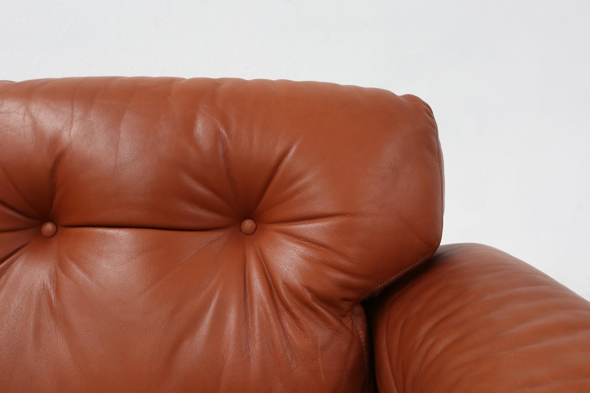 Italian Leather living room set  Coronado by Tobia Scarpa for B&B Italia, Italy ca. 1960