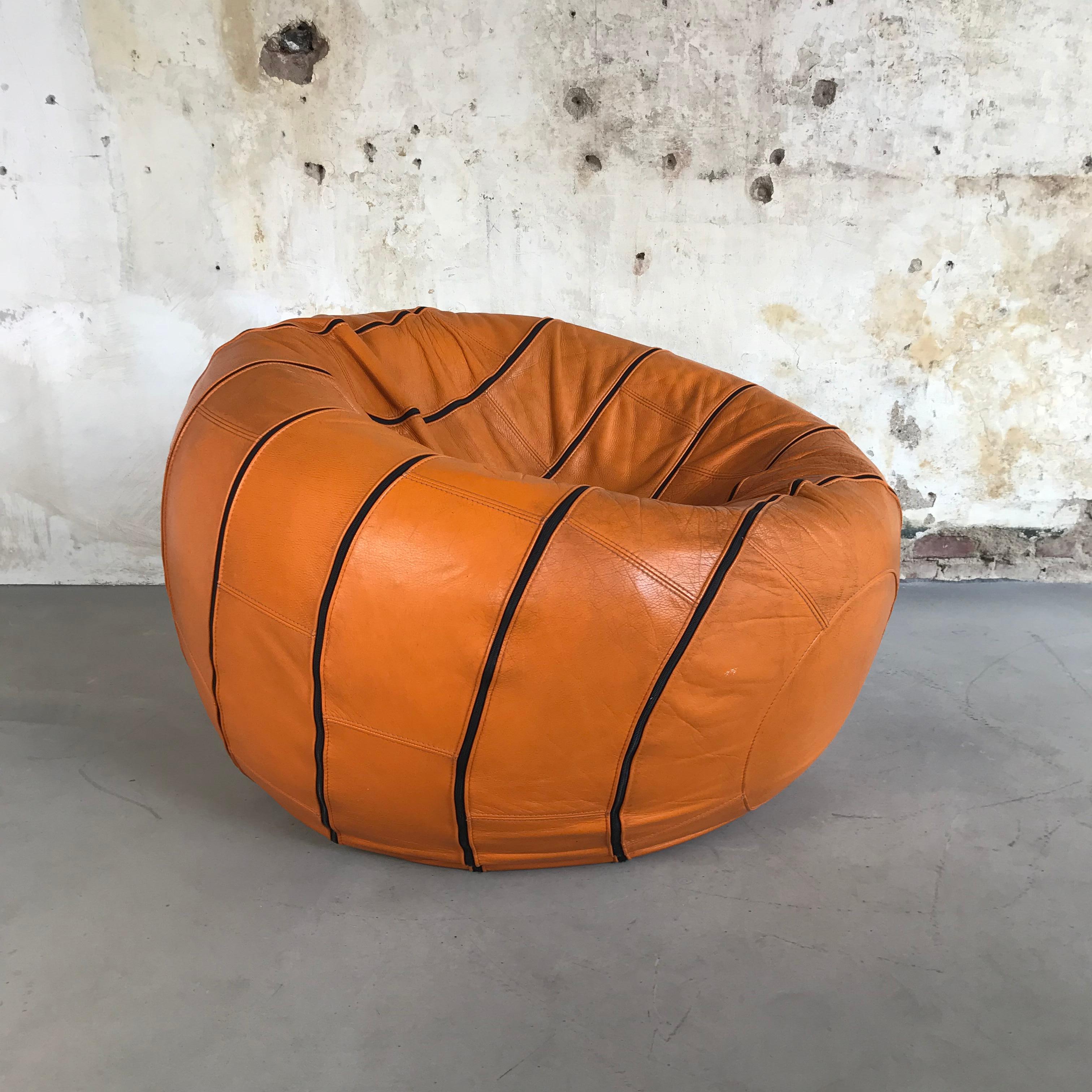Mid-Century moderno Ball and Ball in pelle 'Adam's Temptation' di Edwin Niekel & Taco Regtien, anni '80