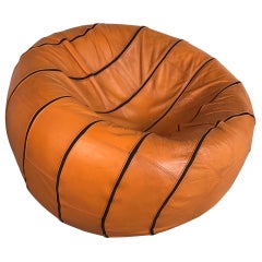 Leather Lounge Ball ‘Adam’s Temptation’ by Edwin Niekel & Taco Regtien, 1980s