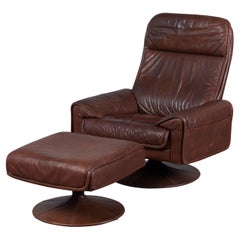 Leather Lounge Chair and Ottoman for Artima