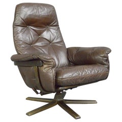 Leather Lounge Chair by G Mobel, circa 1960s