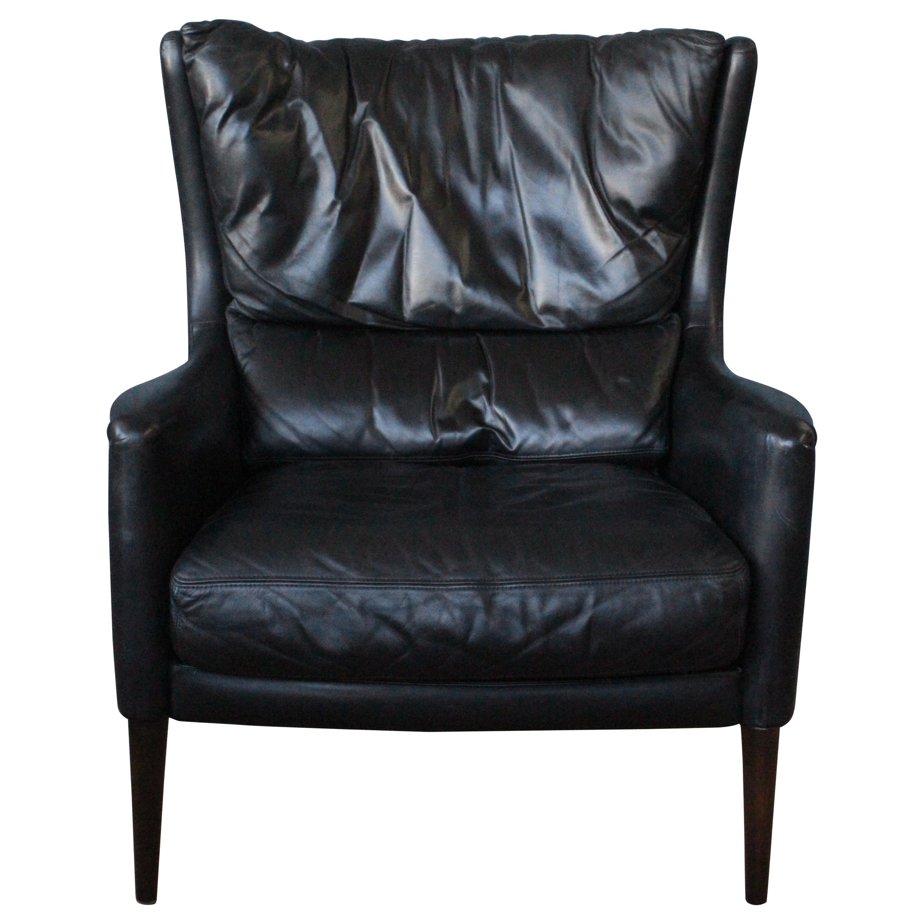 Leather Lounge Chair by Kurt Østervig, Denmark, 1950s