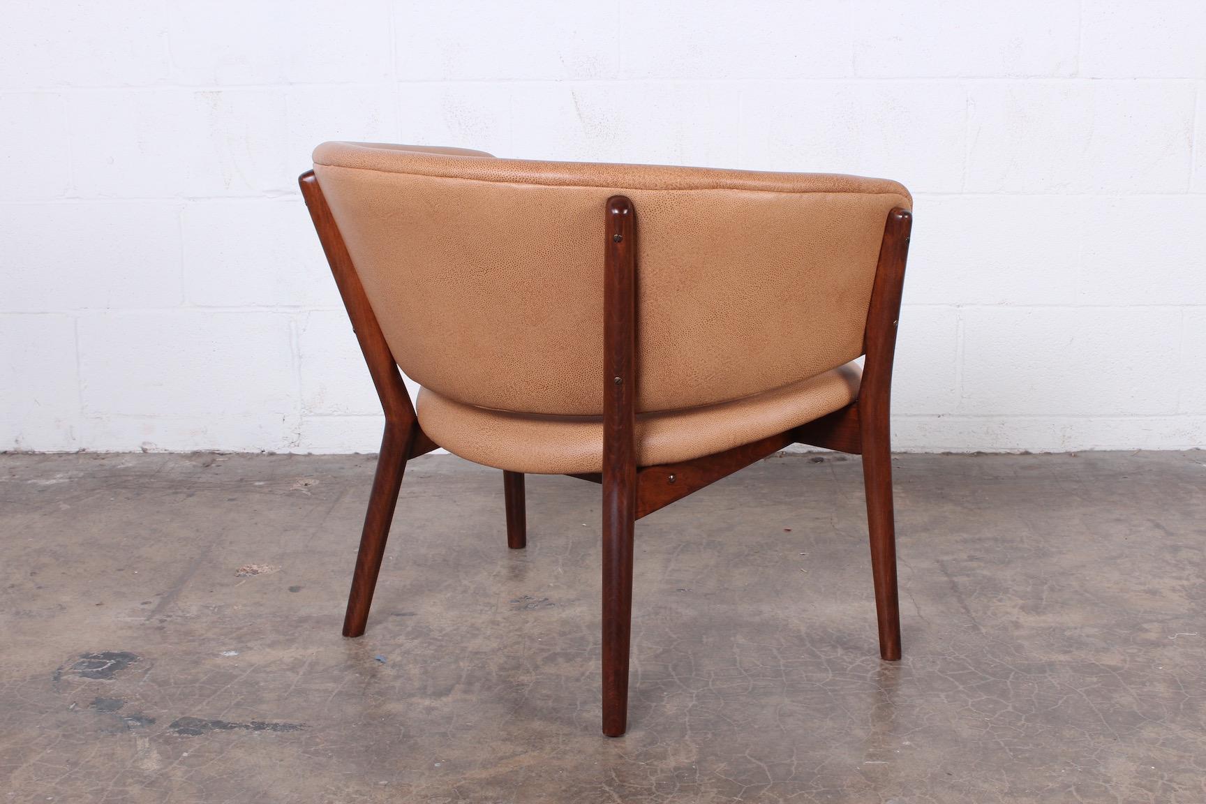 Leather Lounge Chair by Nanna Ditzel 1
