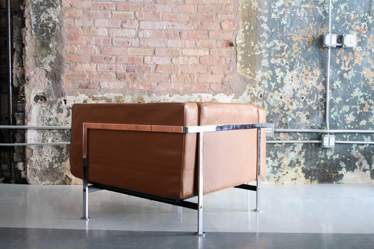 American Leather Lounge Chair by Robert & Trix Haussmann for De Sede Switzerland