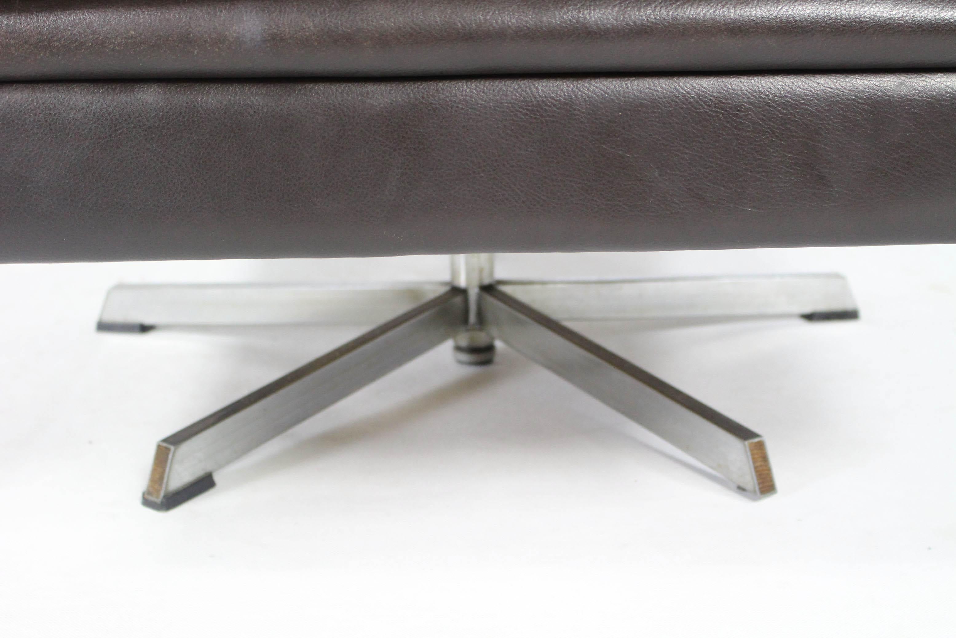 Leather Lounge Chair By Svend Skipper, Denmark 1960s For Sale 9