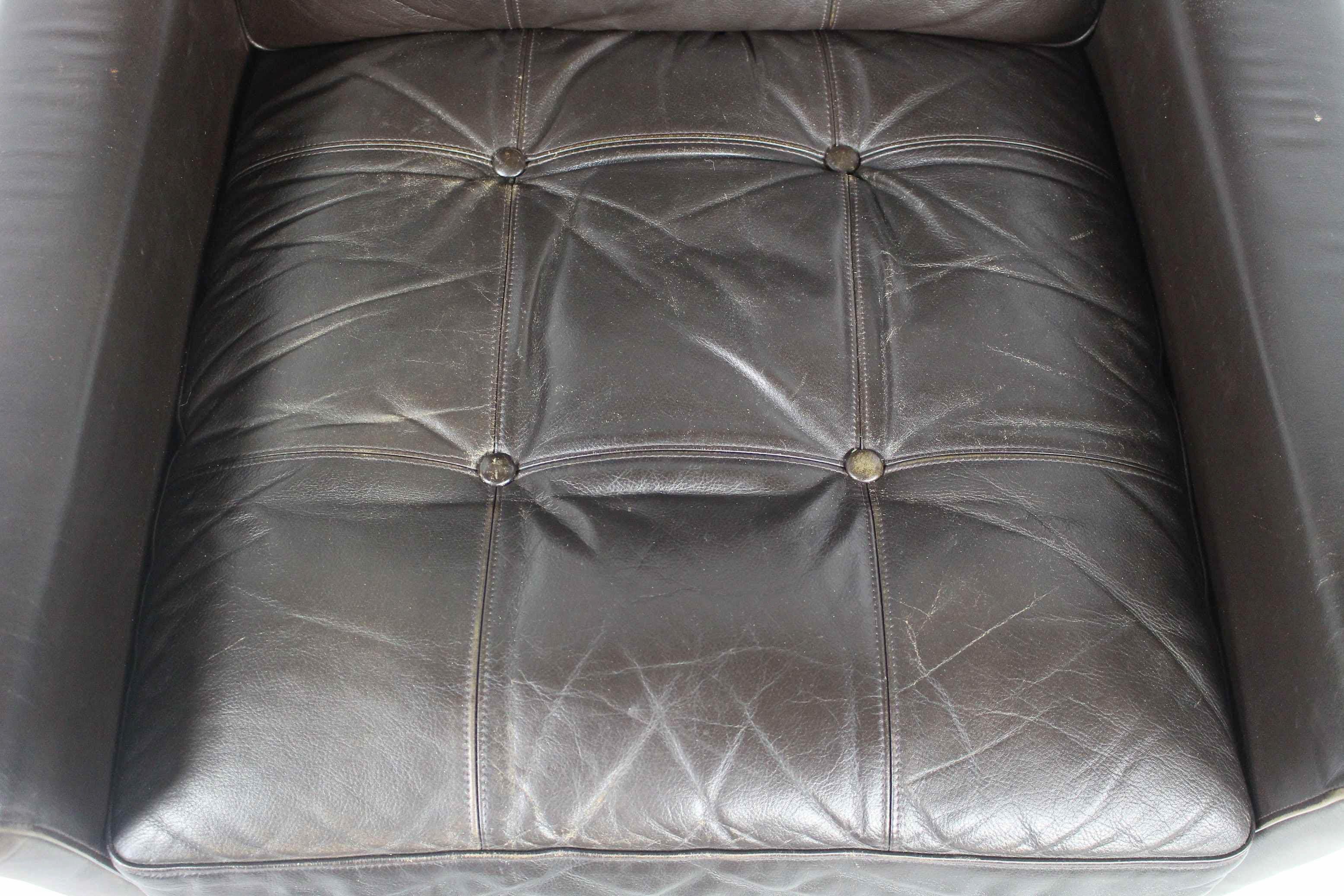 Leather Lounge Chair By Svend Skipper, Denmark 1960s For Sale 3