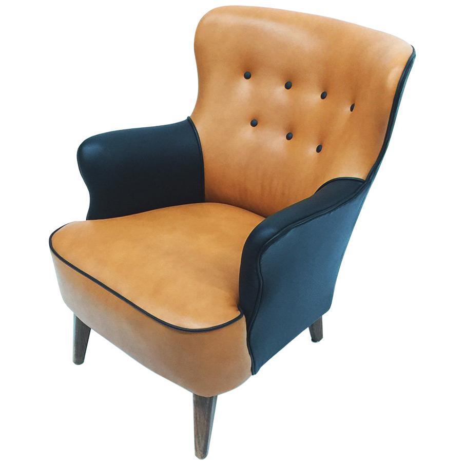 Leather Lounge Chair by Theo Ruth for Artifort, 1950s