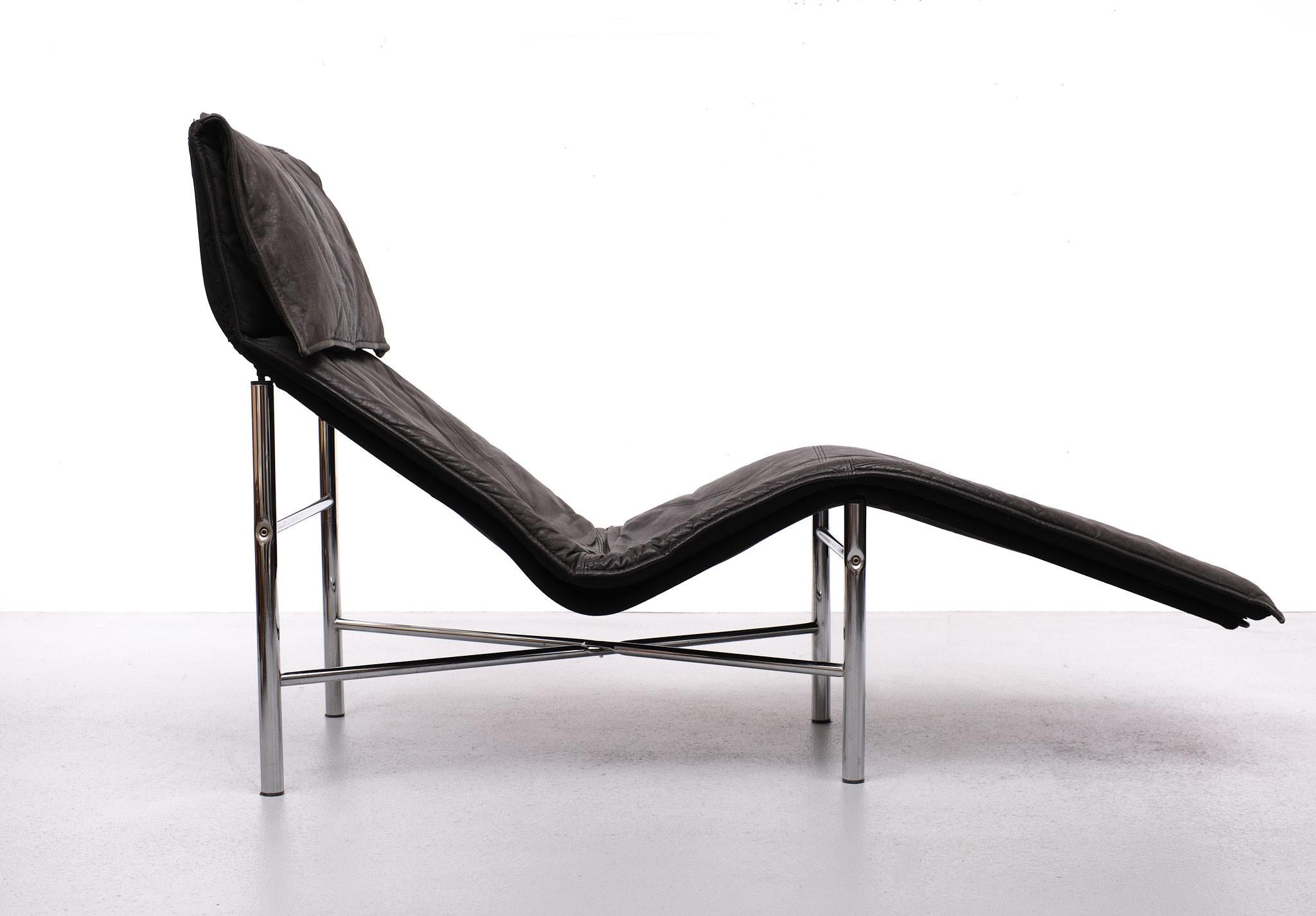 Late 20th Century  Leather Lounge Chair by Tord Björklund for Ikea, 1980s