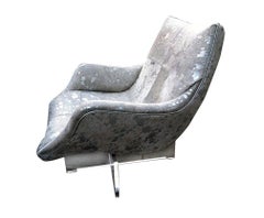 Leather Lounge Chair by Vladimir Kagan